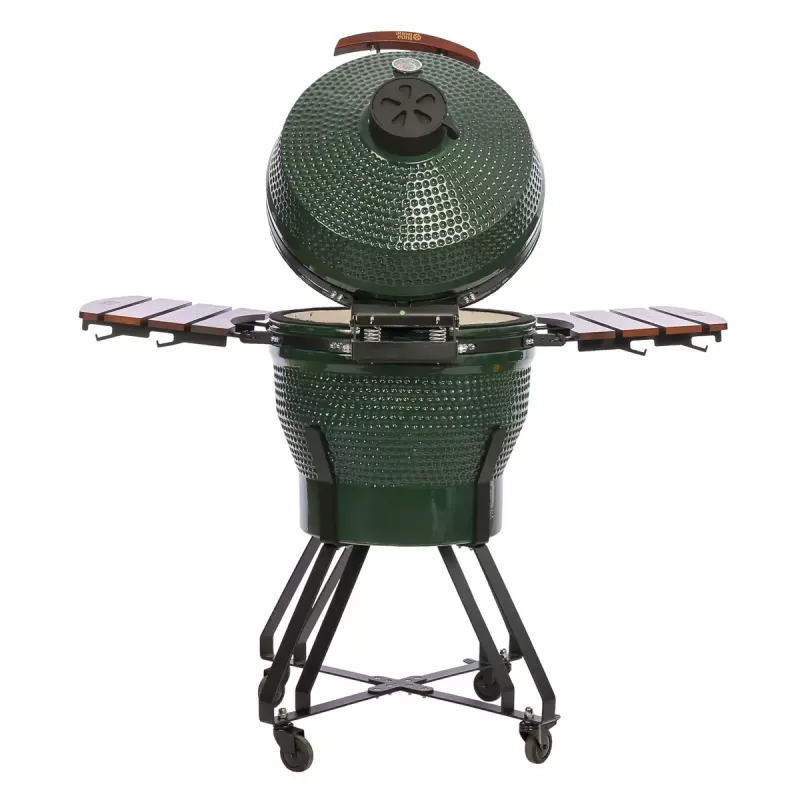 TARGUS Kamado Pro 22-tolline grill Suurus M (TunaBone) – keraamiline kamado, 22-tolline küpsetuspind, roheline