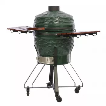 TARGUS Kamado Pro 22-tolline grill Suurus M (TunaBone) – keraamiline kamado, 22-tolline küpsetuspind, roheline