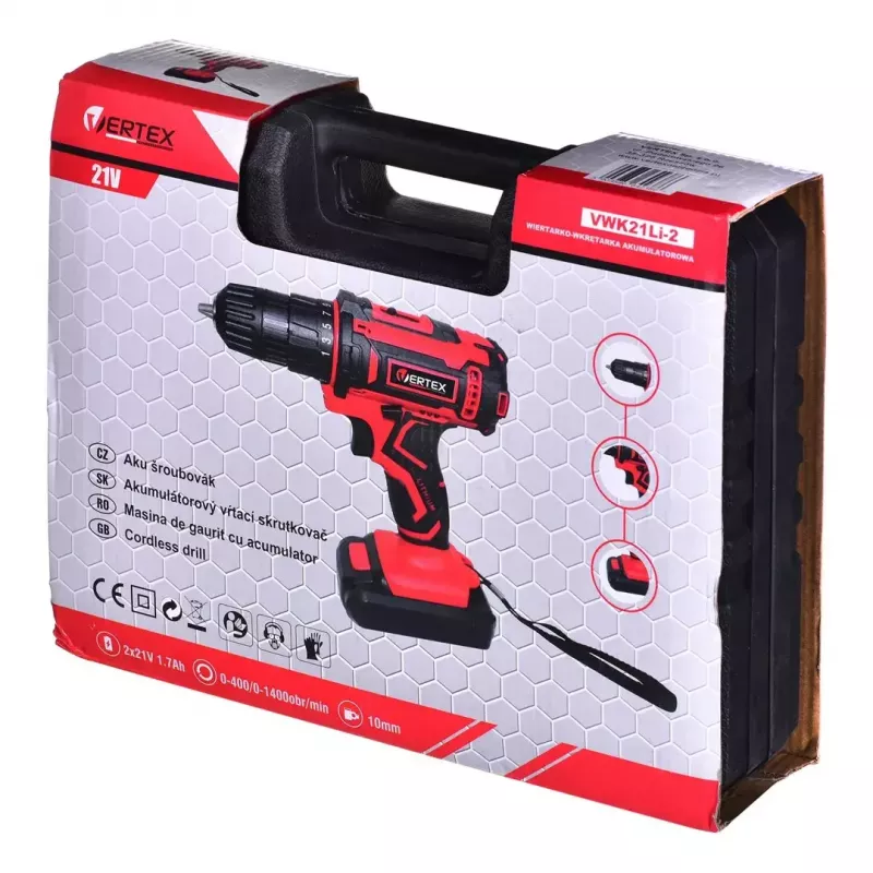 Treipuur VERTEX WK21Li-2 21V 2x1,7Ah