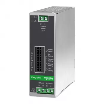 APC BVS240XDPDR 24V DC UPS – 240W, 24V, 10A, DIN-liistule paigaldatav, toitemoodul ilma akuta