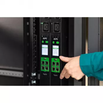 APC Easy PDU Metered ZeroU 16A 230V (18)C13 (3)C19 IEC309, mõõdetav, 0U, ühefaasiline, vertikaalne, must, 21 vahelduvvoolu pistikupesa