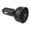 Autolaadija Gembird TA-UC-AC2PD30LCD-CAR-01, USB-C, 30 W, 12–24 V, must