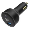 Autolaadija Gembird TA-UC-AC2PD30LCD-CAR-01, USB-C, 30 W, 12–24 V, must