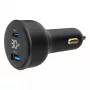 Autolaadija Gembird TA-UC-AC2PD30LCD-CAR-01, USB-C, 30 W, 12–24 V, must