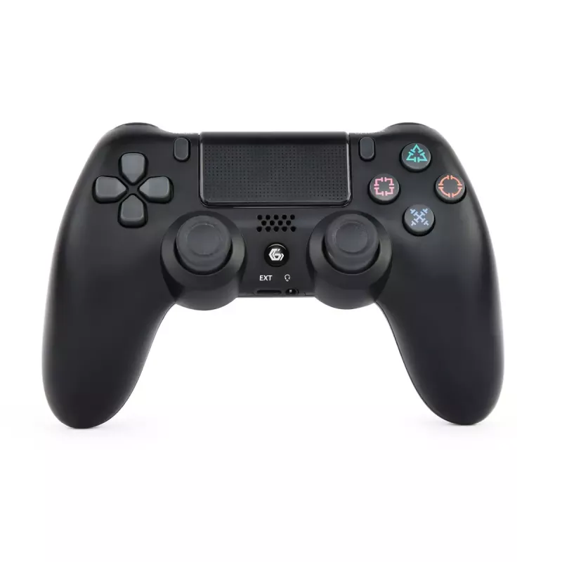 Mängupult GEMBIRD JPD-PS4BT-02 Must – Bluetooth, RF, USB, liitiumioonaku, PS4