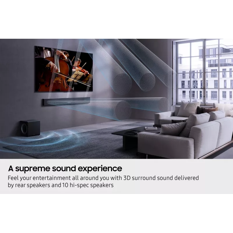 Samsung Q-seeria QS750F 5.1.2 kanaliga heliriba koos bassikõlari ja tagakõlaritega (2025)