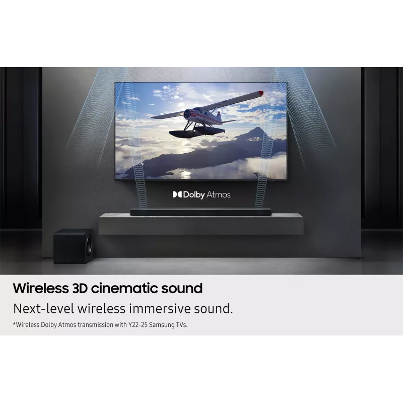 Samsung Q-seeria QS750F 5.1.2 kanaliga heliriba koos bassikõlari ja tagakõlaritega (2025)
