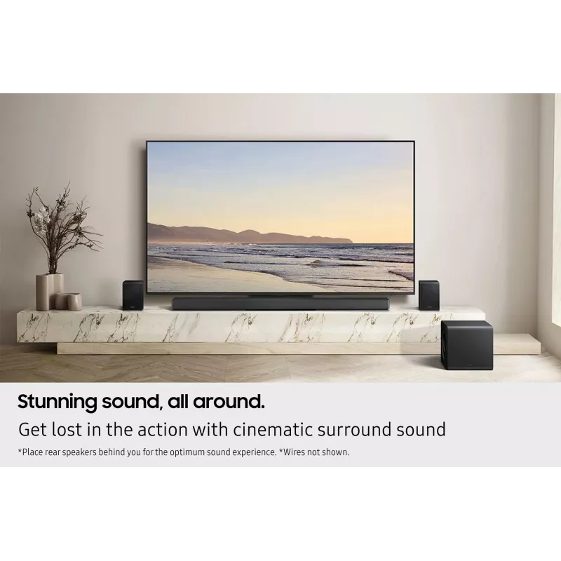 Samsung Q-seeria QS750F 5.1.2 kanaliga heliriba koos bassikõlari ja tagakõlaritega (2025)