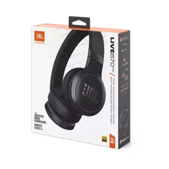 JBL Live 670NC Peakomplekt Juhtmevaba Peapael Kõned/Muusika Bluetooth Must
