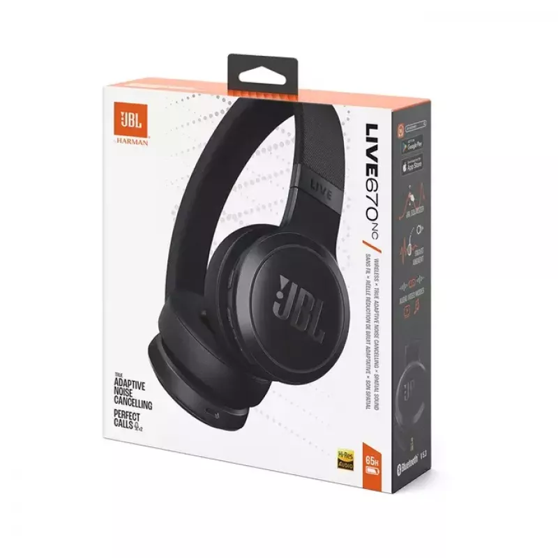 JBL Live 670NC Peakomplekt Juhtmevaba Peapael Kõned/Muusika Bluetooth Must