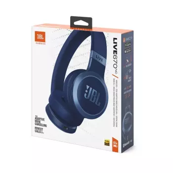 JBL Live 670NC Peakomplekt Juhtmevaba Peapael Kõned/Muusika Bluetooth Sinine