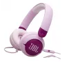 Peakomplekt JBL Junior 320 juhtmega, kõrva peal, peavõru, supra-auraalne, 20–20000 Hz, 116,8 g, lilla