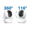 TP-LINK Tapo C250 | Pan/Tilt AI Home Security Wi-Fi Camera | PTZ | 8 MP | 4mm/F1.6 | H.265 | MicroSD Card kuni 512 GB