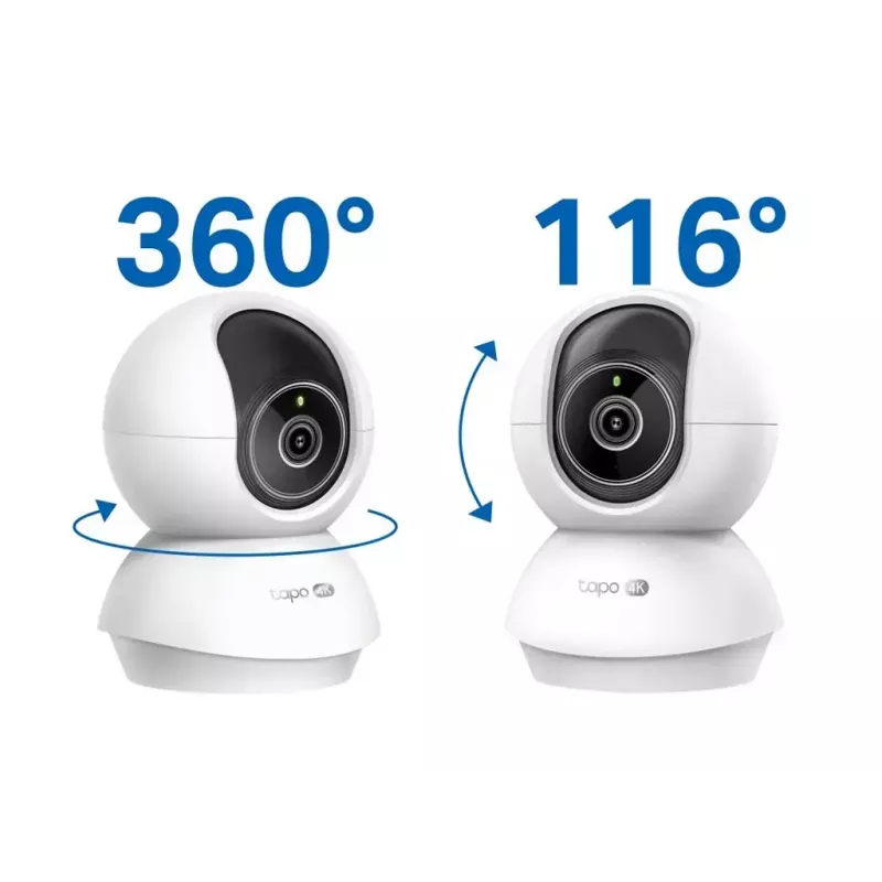 TP-LINK Tapo C250 | Pan/Tilt AI Home Security Wi-Fi Camera | PTZ | 8 MP | 4mm/F1.6 | H.265 | MicroSD Card kuni 512 GB