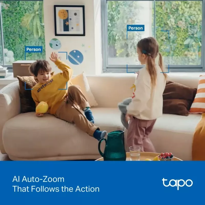 TP-LINK Tapo C250 | Pan/Tilt AI Home Security Wi-Fi Camera | PTZ | 8 MP | 4mm/F1.6 | H.265 | MicroSD Card kuni 512 GB