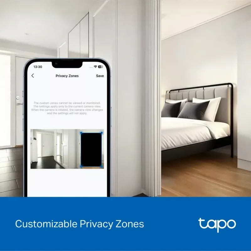 TP-LINK Tapo C250 | Pan/Tilt AI Home Security Wi-Fi Camera | PTZ | 8 MP | 4mm/F1.6 | H.265 | MicroSD Card kuni 512 GB