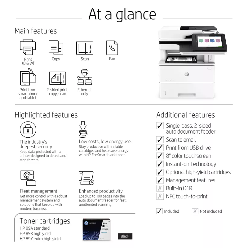 Multifunktsionaalne printer HP LaserJet Enterprise MFP M528f laser-monoprintimine