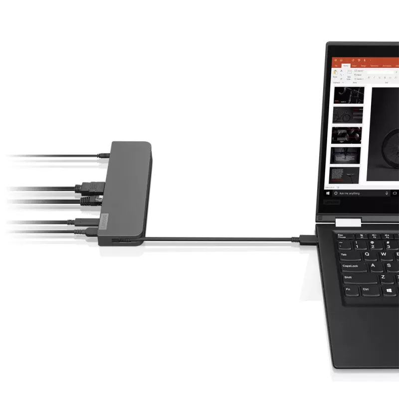 Lenovo USB-C minidokk juhtmega USB 3.2 Gen 1 (3.1 Gen 1) USB-C Hall