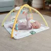 Fisher-Price Sensimals Simply Senses vastsündinu mängujõusaal, beebi tegevusmatt 6 sensoorse mänguasjaga