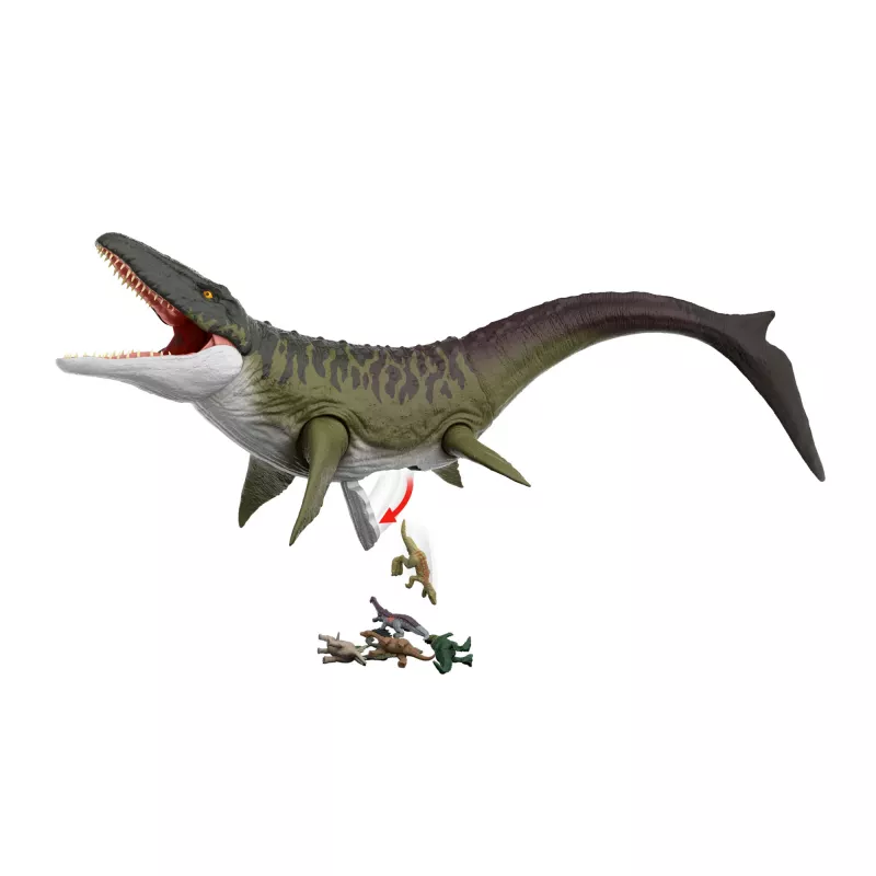 Jurassic World Rebirth Super Colossal Mosasaurus mängufiguur, dinosauruse mänguasi