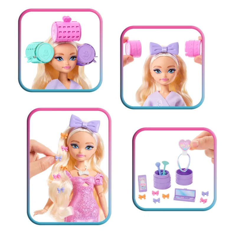 Barbie Dream Besties Malibu moenukk üllatusaksessuaaride ja enam kui 15 stiiliga