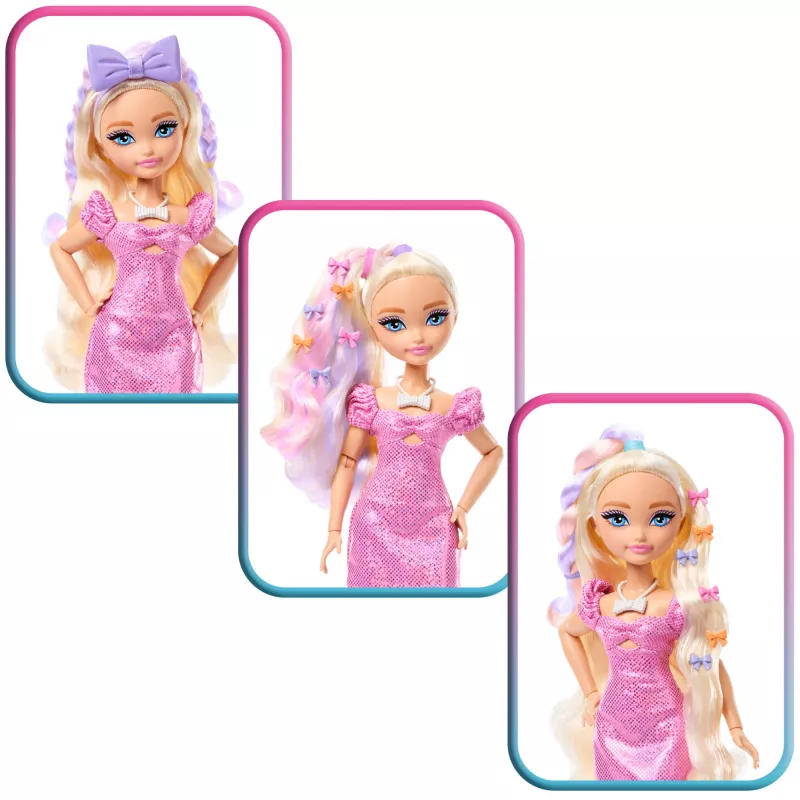Barbie Dream Besties Malibu moenukk üllatusaksessuaaride ja enam kui 15 stiiliga