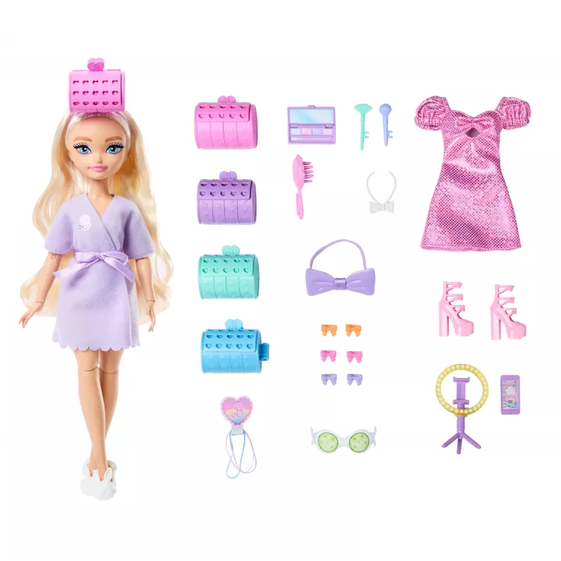 Barbie Dream Besties Malibu moenukk üllatusaksessuaaride ja enam kui 15 stiiliga