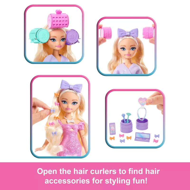 Barbie Dream Besties Malibu moenukk üllatusaksessuaaride ja enam kui 15 stiiliga