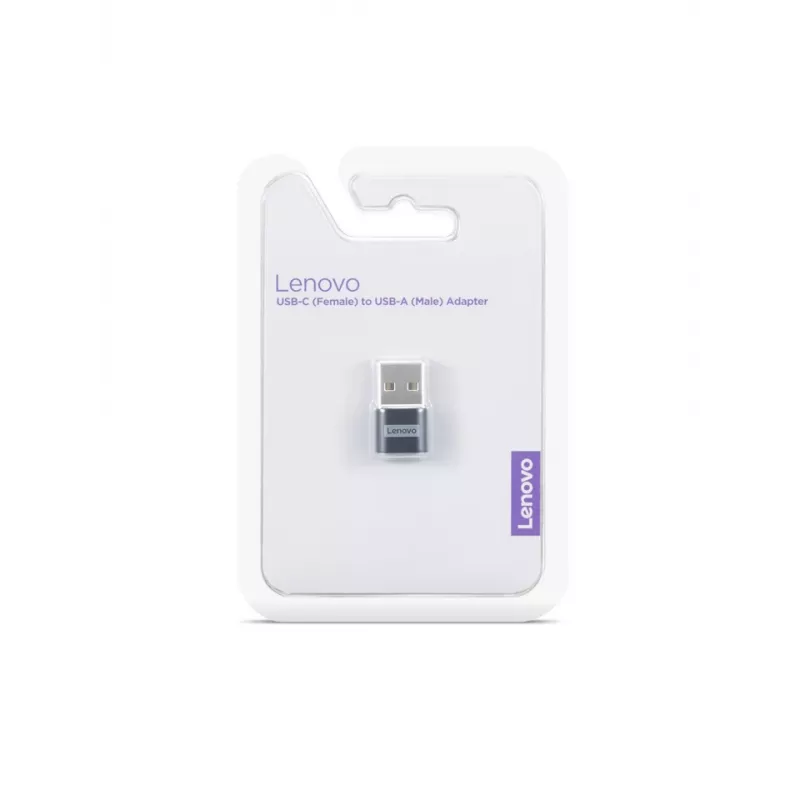 Lenovo 4X91C99226 kaabli soovahetaja USB-C USB-A Must