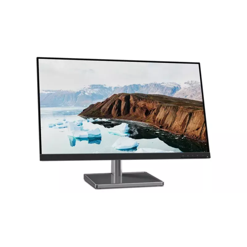 27-tolline LED monitor Lenovo L27M-30, 1920×1080 Full HD, IPS, 6 ms, 250 cd/m², USB 3.2 jaotur, kõlarid, VESA, hõbedane/must