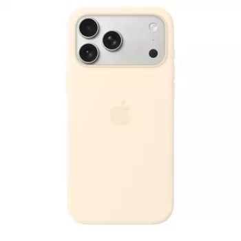 Silikoonümbris MagSafe'iga Apple iPhone 17 Pro Max jaoks — Vanilje, sobib 17,5 cm (6,9 tolli) ekraanile