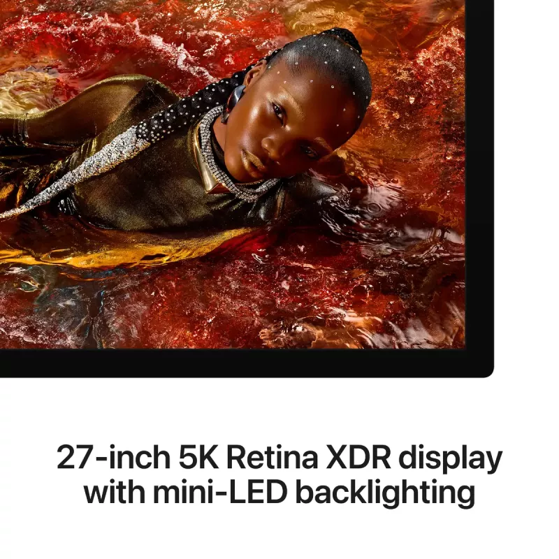 Monitor Apple Studio Display XDR — 27 tolli 5K (5120×2880), LED, nanotekstuuriga klaas, kallutatav ja kõrgusreguleeritav alus, hõbedane