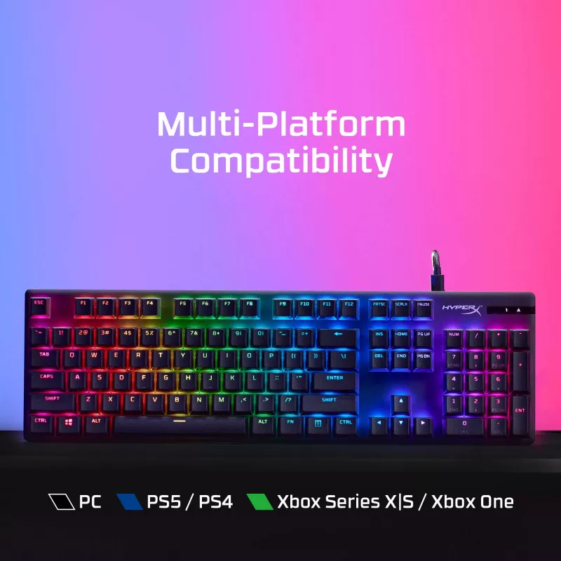 HyperX Alloy Origins PBT HX Blue - mehaaniline mängurklaviatuur