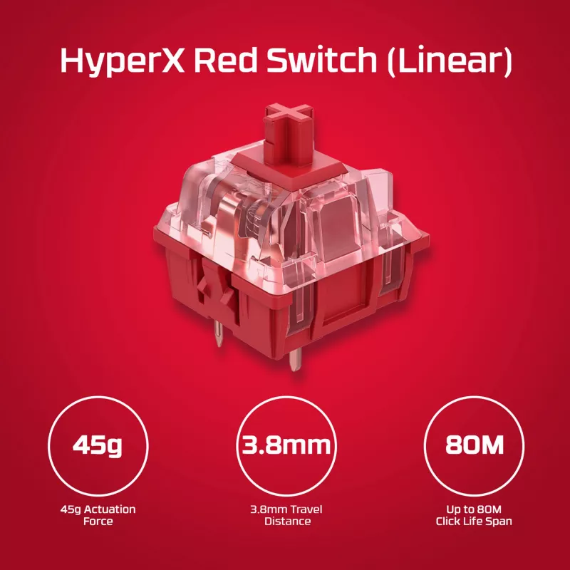HyperX Alloy Origins PBT HX Blue - mehaaniline mängurklaviatuur