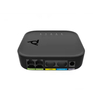 Häälpordiadapter POLY ATA 402 2FXS VoIP-adapter Open SIP, G.711/OPUS, alalisvoolutoide, 100–240 V vahelduvvoolusisend