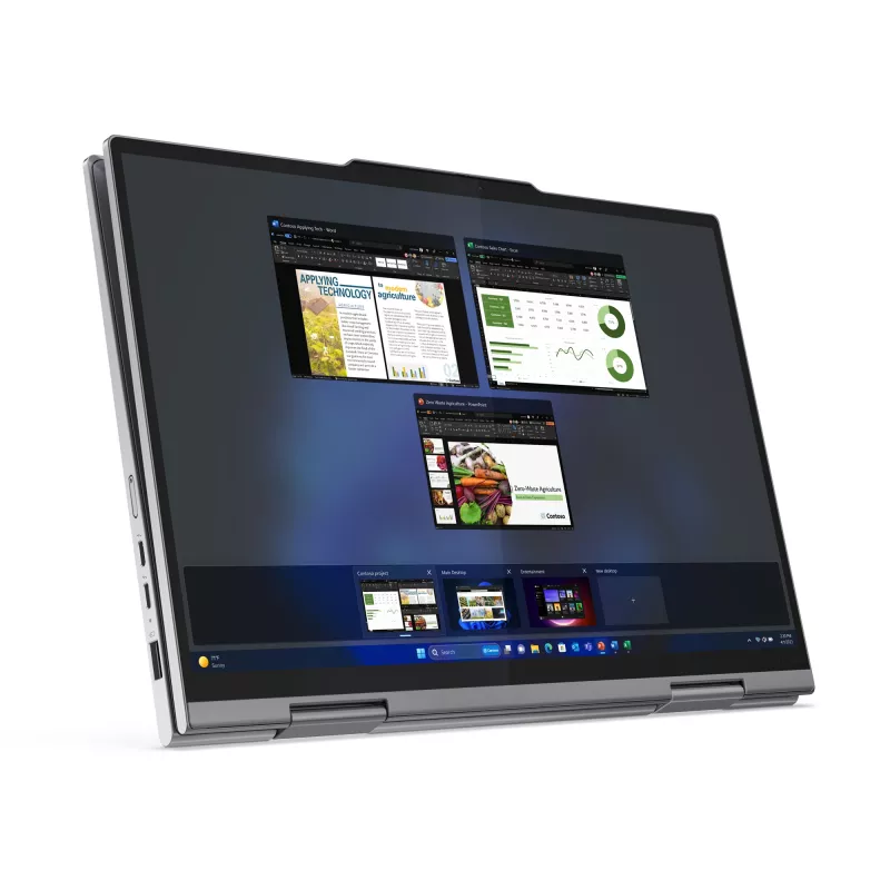 Lenovo ThinkPad X1 2-in-1 Gen 9 Intel Core Ultra 7 155U hübriid (2-ühes) 35,6 cm (14 tolli) puutetundlik WUXGA 16 GB LPDDR5x-SDRAM 512 GB SSD Wi-Fi 6E (802.11ax) Windows 11 Pro saksakeelne hall