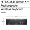 HP 720 mitme seadme laetav juhtmevaba klaviatuur