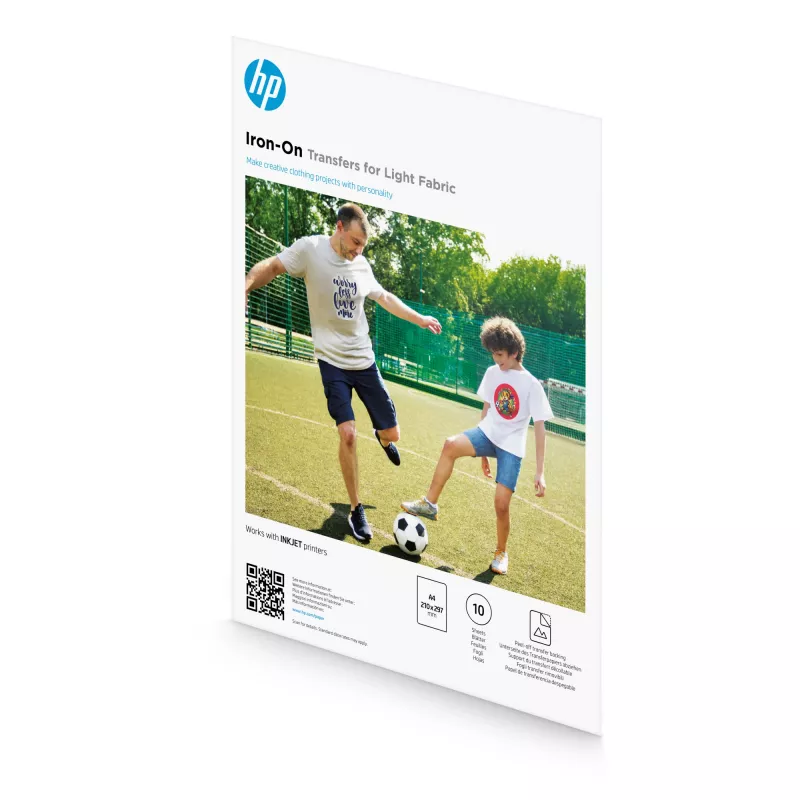 HP Triikimispaber heledale kangale A4 (210 x 297 mm) 10 lehte