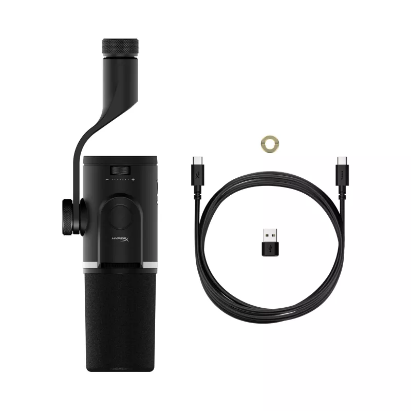 HyperX FlipCast - USB/XLR dünaamiline mikrofon (must)