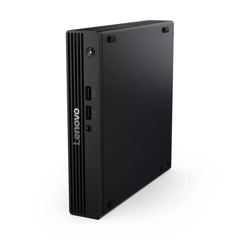 Mini PC Lenovo V100q 13GG Tiny Intel N100, 8 GB DDR5 RAM, 256 GB SSD, Wi‑Fi 6, saksa klaviatuur, must