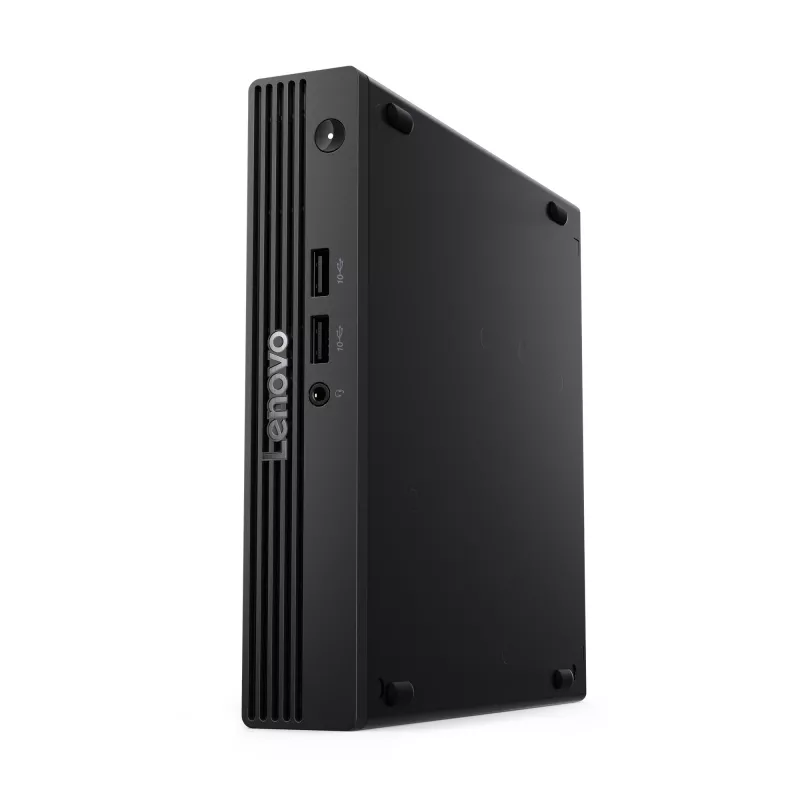 Mini PC Lenovo V100q 13GG Tiny Intel N100, 8 GB DDR5 RAM, 256 GB SSD, Wi‑Fi 6, saksa klaviatuur, must