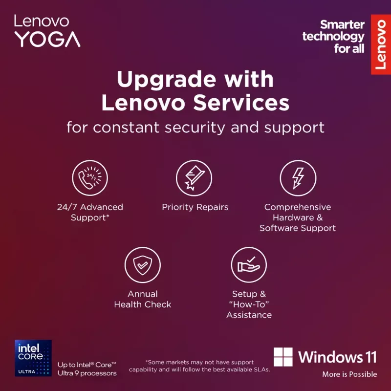 Kõik-ühes lauaarvuti Lenovo Yoga AIO 9 27IAH10 — 27-tolline QHD, Intel Core Ultra 7 255H, 16 GB LPDDR5x, 1 TB SSD, Intel Arc 140T, Windows 11 Home