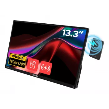 Kaasaskantav monitor VERBATIM 13.3 tolli WUXGA (1920x1200) IPS puuteekraan, aku, USB-A/USB-C, 3.5 mm, alumiinium, 0.925 kg