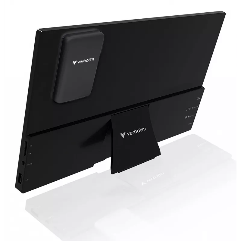 Kaasaskantav monitor VERBATIM 13.3 tolli WUXGA (1920x1200) IPS puuteekraan, aku, USB-A/USB-C, 3.5 mm, alumiinium, 0.925 kg