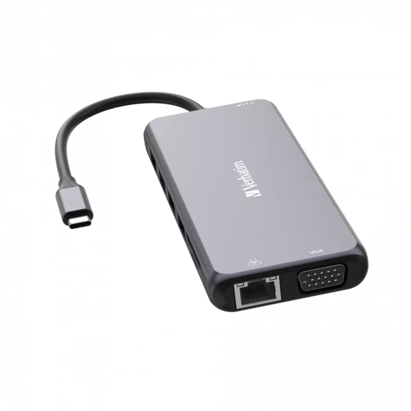 Verbatim CMH-14 USB USB-C 5000 Mbit/s Hõbedane