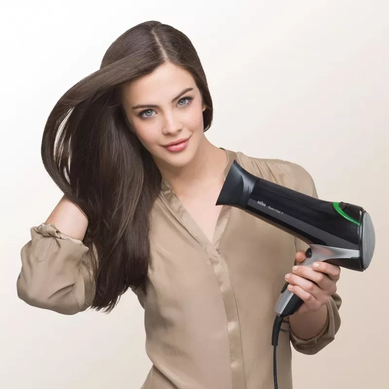 Braun HD710 föön 2200 W Must, Hõbedane