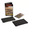 Vahetusplaat Tefal XA800512 seadmetele Snack Collection / SnackTime, must, 242×155×44 mm, 2 tk pakendis