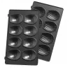 Asendusplaat Tefal XA801512 must, Snack Collectionile, 242×155×44 mm, 2 tk