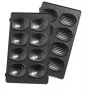Asendusplaat Tefal XA801512 must, Snack Collectionile, 242×155×44 mm, 2 tk