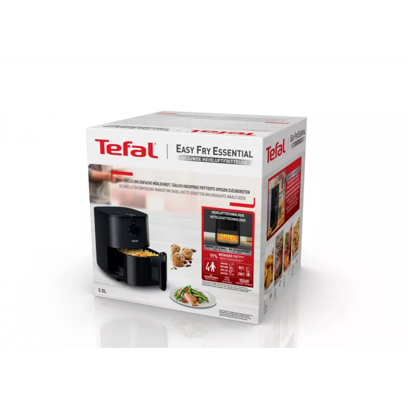 Tefal Easy Fry EY1308 Üksik 3.5 L Eraldiseisev 1030 W Kuumaõhufritüür Must